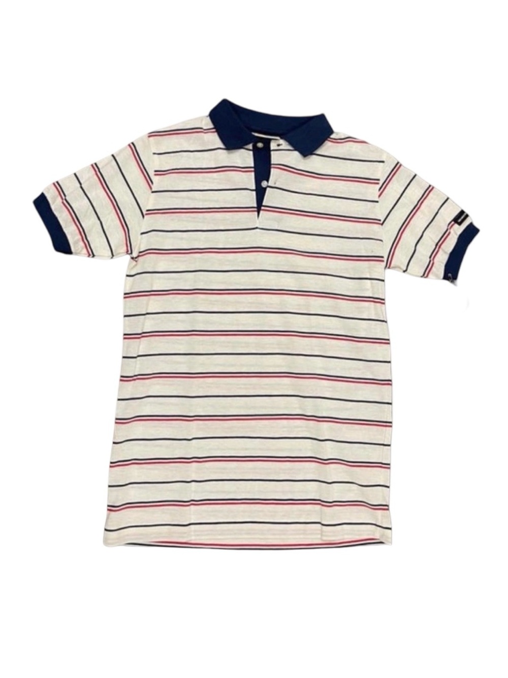 Vintage 90s Members Only Striped Polo Shirt Deadstock Single Stitchm Japan made
